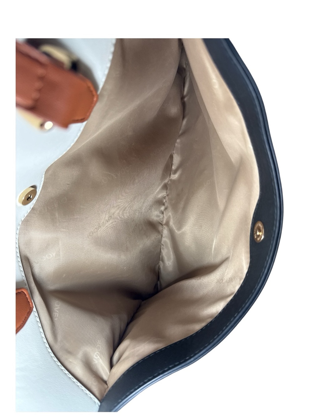 Lovevook Black & Beige Laptop bag with Brown Handles - Picture 8 of 13